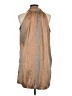 Derek Lam 100% Polyester Tan Casual Dress Size L - photo 2