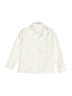 YuanLu Solid Ivory White Long Sleeve Button-Down Shirt Size 4 - photo 1