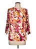 Chico's Pink 3/4 Sleeve Blouse Size Lg (2) - photo 1