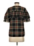 J.Crew 100% Polyester Black Short Sleeve Blouse Size 2 - photo 2