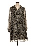MNG Animal Print Black Casual Dress Size 4 - photo 1