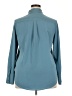 prologue 100% Polyester Solid Teal 3/4 Sleeve Blouse Size XXL - photo 2