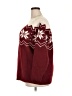 BLOOMCHIC Floral Burgundy Pullover Sweater Size 18 - 20 - photo 5