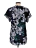 Dana Buchman 100% Polyester Paisley Blue Short Sleeve Blouse Size L - photo 2