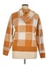 RACHEL Rachel Roy Checkered-gingham Tan Pullover Sweater Size XL - photo 2