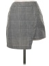 Blue Rain 100% Polyester Plaid Gray Casual Skirt Size XS - photo 1