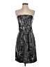Shoshanna Metallic Silver Cocktail Dress Size 4 - photo 1