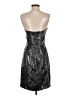 Shoshanna Metallic Silver Cocktail Dress Size 4 - photo 2