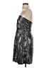 Shoshanna Metallic Silver Cocktail Dress Size 4 - photo 5