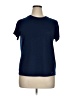 Brooks Solid Blue Short Sleeve T-Shirt Size XL - photo 1
