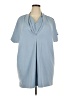 Roaman's Blue Short Sleeve Blouse Size 22 (1X) - photo 1