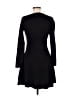 Unbranded 100% Polyester Solid Black Casual Dress Size M - photo 2