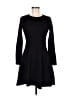 Unbranded 100% Polyester Solid Black Casual Dress Size M - photo 1