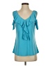 PASSPORTS Teal Sleeveless Blouse Size S - photo 1