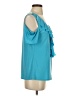 PASSPORTS Teal Sleeveless Blouse Size S - photo 4