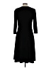 Apt. 9 Solid Black Casual Dress Size L - photo 2