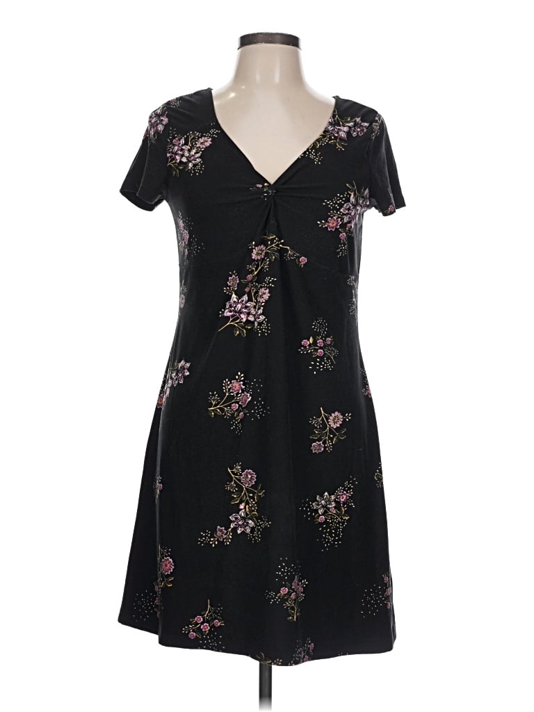 Pre-owned Pink Rose Casual Dress In Black
