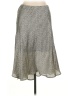 Sienna Sky 100% Polyester Chevron-herringbone Gray Casual Skirt Size L - photo 1