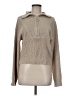 Line & Dot 100% Polyester Metallic Tan Pullover Sweater Size M - photo 1