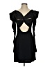 BCBGMAXAZRIA 100% Polyester Solid Black Cocktail Dress Size S - photo 1