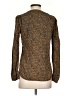 Hinge 100% Viscose Paisley Brown Long Sleeve Blouse Size XS - photo 2