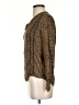 Hinge 100% Viscose Paisley Brown Long Sleeve Blouse Size XS - photo 5