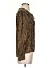 Hinge 100% Viscose Paisley Brown Long Sleeve Blouse Size XS - photo 4