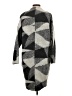 Tribal Houndstooth Gray Cardigan Size S - photo 2