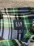 Gap 100% Cotton Plaid Green Long Sleeve Blouse Size M - photo 7