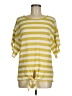 Cache Stripes Ivory Yellow Poncho Size M - photo 1