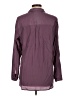 Express Purple Long Sleeve Blouse Size L - photo 2