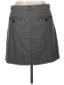 Madewell Chevron-herringbone Gray Wool Skirt Size 14 - photo 2