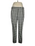 Talbots Checkered-gingham Ivory Casual Pants Size 14 - photo 1