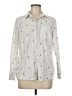 Gap 100% Cotton Ivory Gray Long Sleeve Button-Down Shirt Size M - photo 1