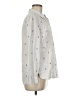 Gap 100% Cotton Ivory Gray Long Sleeve Button-Down Shirt Size M - photo 4