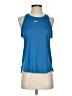 Nike 100% Polyester Blue Active Tank Size S - photo 1