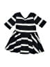 Dot Dot Smile Stripes Black Dress Size 6-12 mo - photo 1