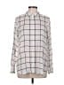 Apt. 9 100% Polyester Houndstooth Ivory Long Sleeve Blouse Size L - photo 1