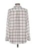 Apt. 9 100% Polyester Houndstooth Ivory Long Sleeve Blouse Size L - photo 2