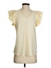 Status by Chenault Ivory Short Sleeve Top Size S - photo 1