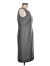 Kasper 100% Polyester Solid Gray Casual Dress Size 6 - photo 4