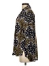 Entro 100% Rayon Print Blue Long Sleeve Blouse Size S - photo 5