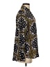 Entro 100% Rayon Print Blue Long Sleeve Blouse Size S - photo 4