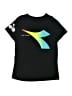 Diadora 100% Cotton Black Active T-Shirt Size 10 - photo 1
