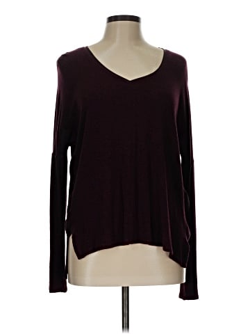 Bordeaux Long Sleeve Top (view 1)