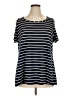 Assorted Brands Black Short Sleeve Top Size 1X - photo 1