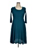 Unbranded Solid Teal Casual Dress Size XL (estimated) - photo 1
