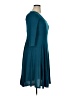 Unbranded Solid Teal Casual Dress Size XL (estimated) - photo 4