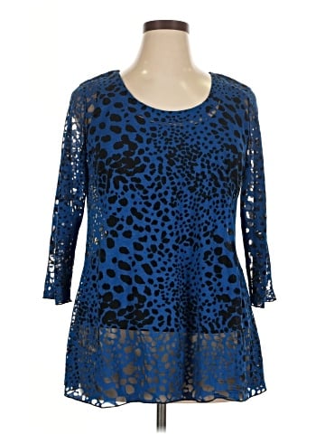 MiracleBody 3/4 Sleeve Blouse (view 1)