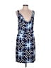 Kenar Print Blue Cocktail Dress Size L - photo 1